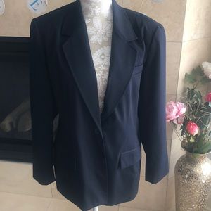 Petite Anne Klein Navy Suit